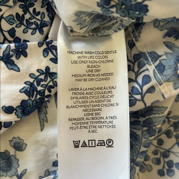 Anthropologie- Sumerset navy/ivory tiered maxi dress - Picture 11 of 11